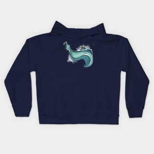 Surfing the wave Kids Hoodie